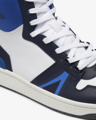 Мужские высокие кеды L001 Lacoste 47 (13 US) 31 см Синий/Белый 1159841986