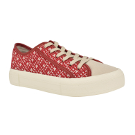 Женские текстильные кеды Tommy Hilfiger с логотипом 40 (9,5 US) 26 см Красный/Молочный 1159846371