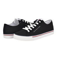 Чоловічі кеди текстильні Tommy Hilfiger 45,5 (12 US) 30 см Чорний 1159848290