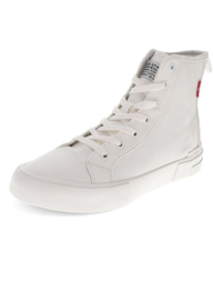 Женские высокие кеды Levi's 39 (8 US) 25,5 см Белый 1159848306