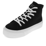 Жіночі високі кеди Levi's 37 (6,5 US) 24 см Чорний 1159848349