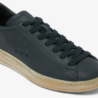 Женские кожаные кеды Lacoste 37,5 (6,5 US) 24,5 см Черный 1159848492
