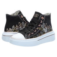 Жіночі кеди Cordova Skechers з вишивкою 39,5 (9,5 US) 26 см Чорний 1159849008