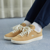 Мужские замшевые кеды Lacoste с технологией Ortholite 40,5 (8 US) 26,3 см Бежевый 1159849913