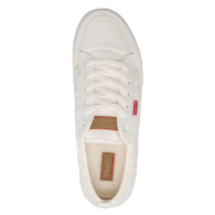 Женские плюшевые кеды Levi's на шнурках 37 (6,5 US) 24 см Белый 1159850068