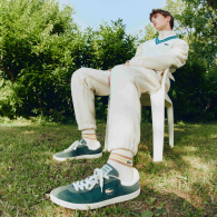 Чоловічі замшеві кеди Lacoste 40,5 (8 US) 26,3 см Зелений 1159855160