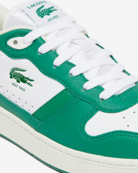 Чоловічі шкіряні кеди T-Clip Set Lacoste з технологією Ortholite 46 (12 US) 29 см Білий/Зелений 1159858798