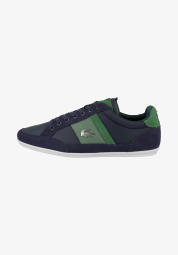 Мужские кожаные кеды Chaymon Lacoste 46,5 (12,5 US) 30,5 см Синий/Зеленый 1159862319