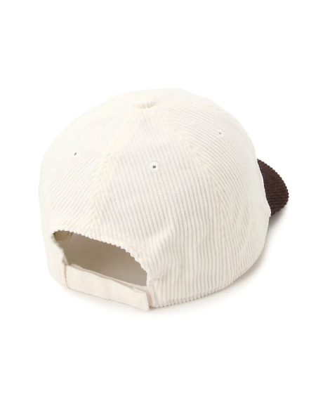 Дитяча вельветова кепка GAP бейсболка 1159854922 (Коричневий/Молочний L/XL) на обхват голови 13-152 см