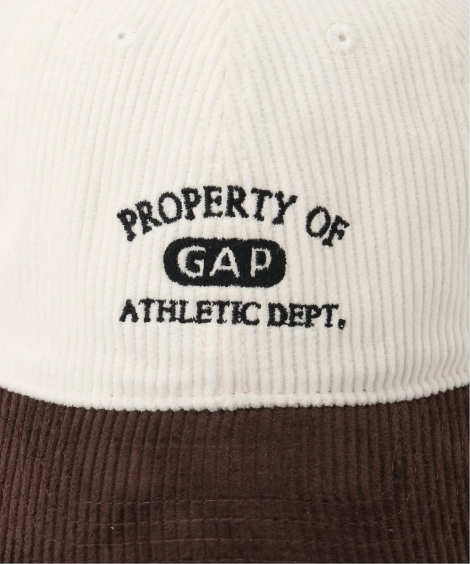 Дитяча вельветова кепка GAP бейсболка 1159854922 (Коричневий/Молочний L/XL) на обхват голови 13-152 см