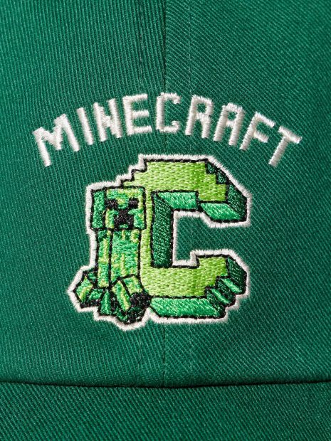 Детская кепка UNIQLO Minecraft 1159915137 (Зеленый One size) на обхват головы 54 см