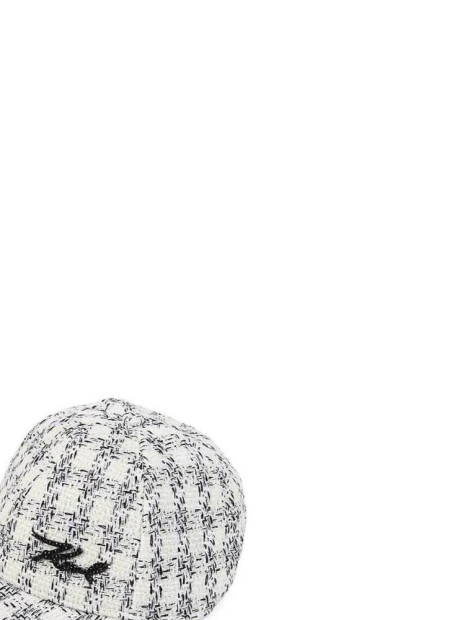 Твидовая кепка Karl Lagerfeld Paris с логотипом 1159840387 (Белый One Size)