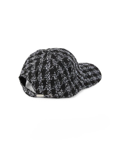 Твидовая кепка Karl Lagerfeld Paris с логотипом 1159840391 (Черный One Size)