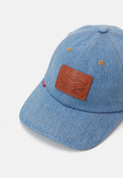 Джинсовая кепка Levi's бейсболка 1159842491 (Синий One size)