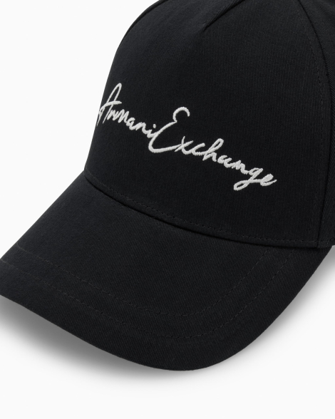 Стильна кепка Armani Exchange бейсболка із логотипом 1159846873 (Чорний One size)