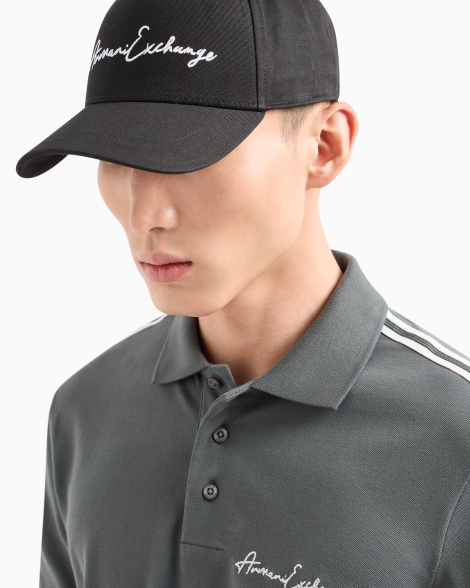 Стильна кепка Armani Exchange бейсболка із логотипом 1159846873 (Чорний One size)