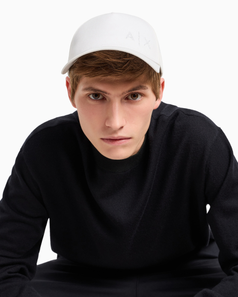 Стильна кепка Armani Exchange бейсболка із логотипом 1159848897 (Білий One size)