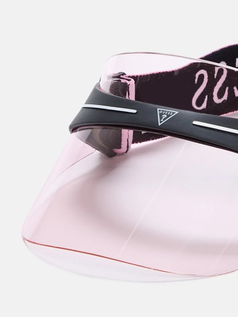 Жіночий прозорий козирок Guess 1159849466 (Рожевий One size)