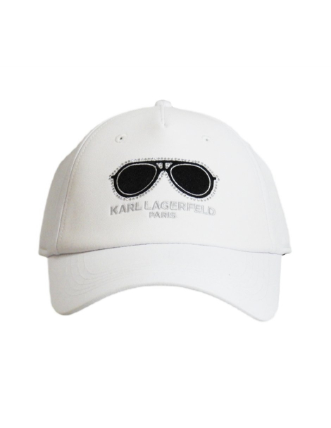 Кепка Karl Lagerfeld Paris бейсболка з оздобленням зі страз 1159851159 (Білий One Size)