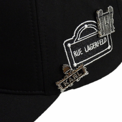 Кепка Karl Lagerfeld Paris бейсболка с логотипом 1159852132 (Черный One Size)