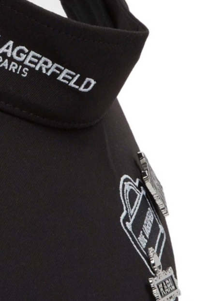 Женский козырек Karl Lagerfeld Paris 1159852426 (Черный One Size)