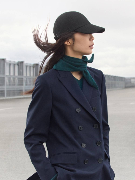 Кепка UNIQLO из смеси шерсти 1159852977 (Черный One size)