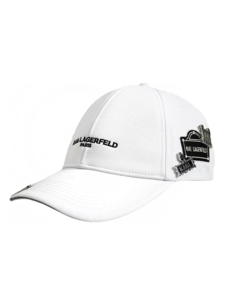 Кепка Karl Lagerfeld Paris бейсболка с логотипом 1159853324 (Белый One Size)