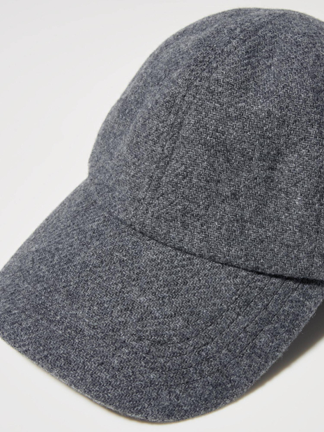 Кепка UNIQLO из смеси шерсти 1159853386 (Серый One size)