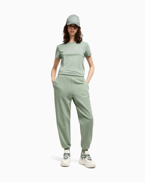 Женская кепка Armani Exchange с логотипом 1159853482 (Зеленый One size)