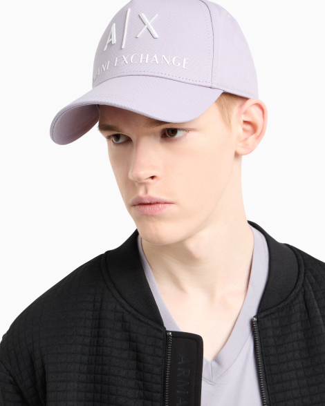Кепка Armani Exchange бейсболка с логотипом 1159855342 (Сиреневый One size)