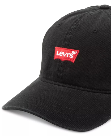 Кепка Levi's бейсболка з логотипом 1159855519 (Чорний One size)