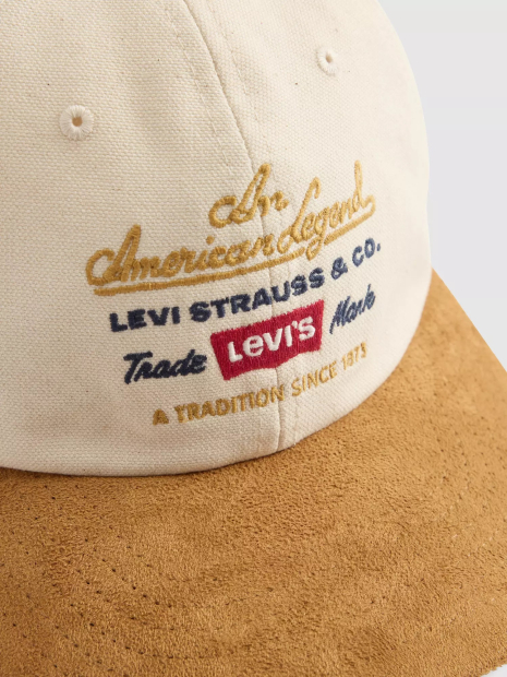 Кепка Levi's бейсболка 1159856665 (Коричневий/Молочний One size)