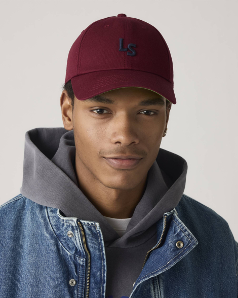 Кепка Levi's бейсболка 1159862724 (Бордовый One size)