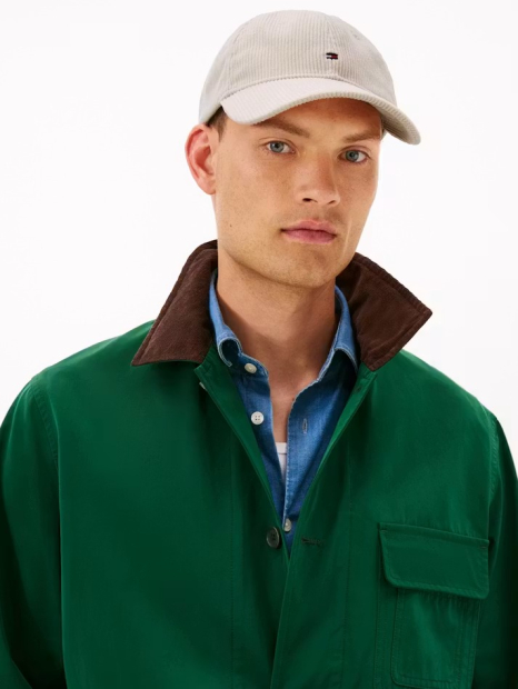 Вельветова кепка Tommy Hilfiger бейсболка 1159865526 (Молочний One size)