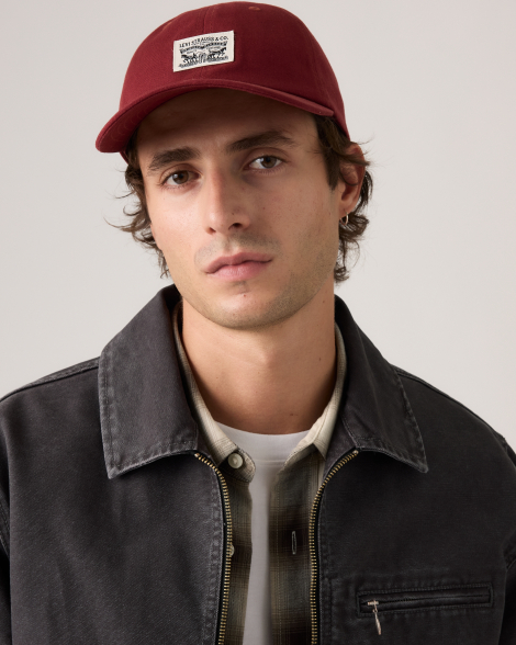 Кепка Levi's бейсболка 1161580690 (Бордовий One size)