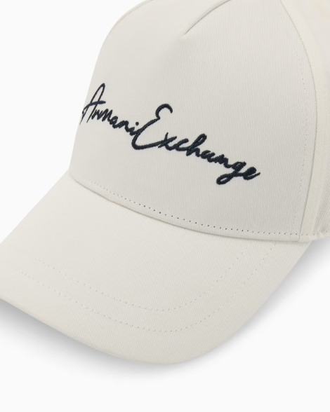 Кепка з логотипом бейсболка Armani Exchange 1161849078 (Білий One size)