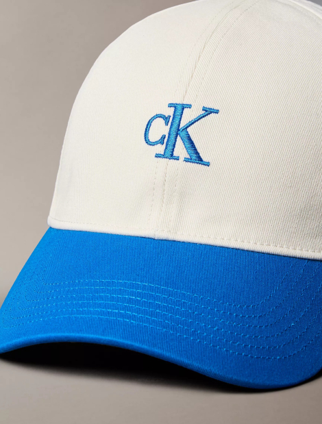 Бейсболка Calvin Klein кепка с логотипом 1161921145 (Молочный/Голубой One size)