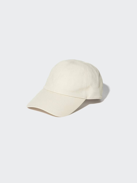 Регулируемая кепка UNIQLO из смеси льна 1162147889 (Молочный One size)