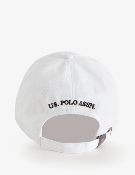 Кепка женская со стразами U.S. Polo Assn бейсболка 1162819074 (Белый One size)
