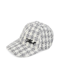 Твидовая кепка Karl Lagerfeld Paris с логотипом 1159840387 (Белый One Size)