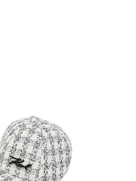 Твидовая кепка Karl Lagerfeld Paris с логотипом 1159840387 (Белый One Size)