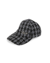 Твидовая кепка Karl Lagerfeld Paris с логотипом 1159840391 (Черный One Size)