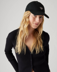 Бейсболка Levi's кепка с логотипом 1159842549 (Черный One size)