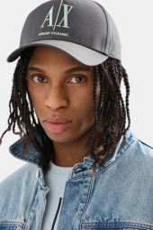 Стильная кепка Armani Exchange бейсболка 1159844534 (Серый One size)