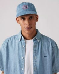 Бейсболка джинсова Levi's кепка 1159845652 (Блакитний One size)