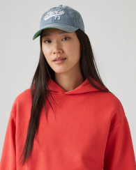 Кепка Levi's с логотипом 1159847665 (Синий One size)