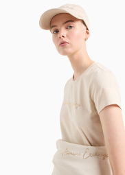 Стильная кепка Armani Exchange бейсболка с логотипом 1159848643 (Бежевый One size)