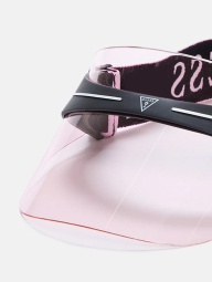 Жіночий прозорий козирок Guess 1159849466 (Рожевий One size)