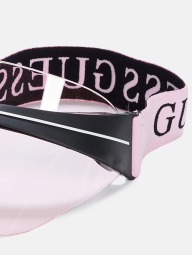 Жіночий прозорий козирок Guess 1159849466 (Рожевий One size)