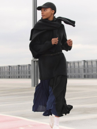 Кепка UNIQLO из смеси шерсти 1159852977 (Черный One size)